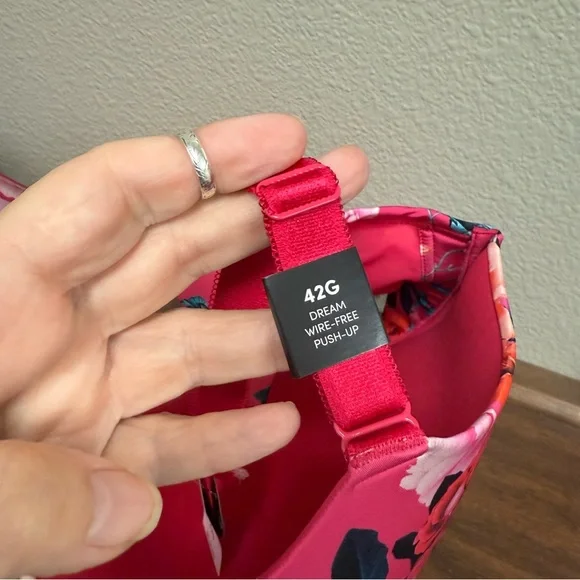 NWT Torrid 42G Full Coverage Bra – Hot Pink Floral Print Underwire Lined Plus Si - Picture 6 of 10